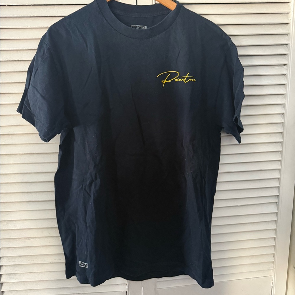 Primitive x Marvel Dark Blue Tee Wolverine Graphic